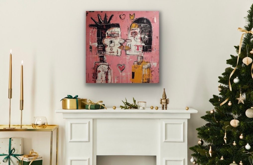 Eric Brumette - KISS ME LIKE BASQUIAT 3 - Toile L #1.0