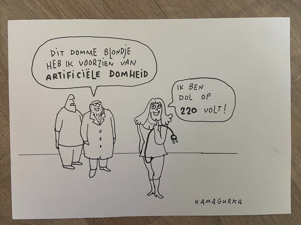 Kamagurka - 1 Original drawing - Domheid #1.0