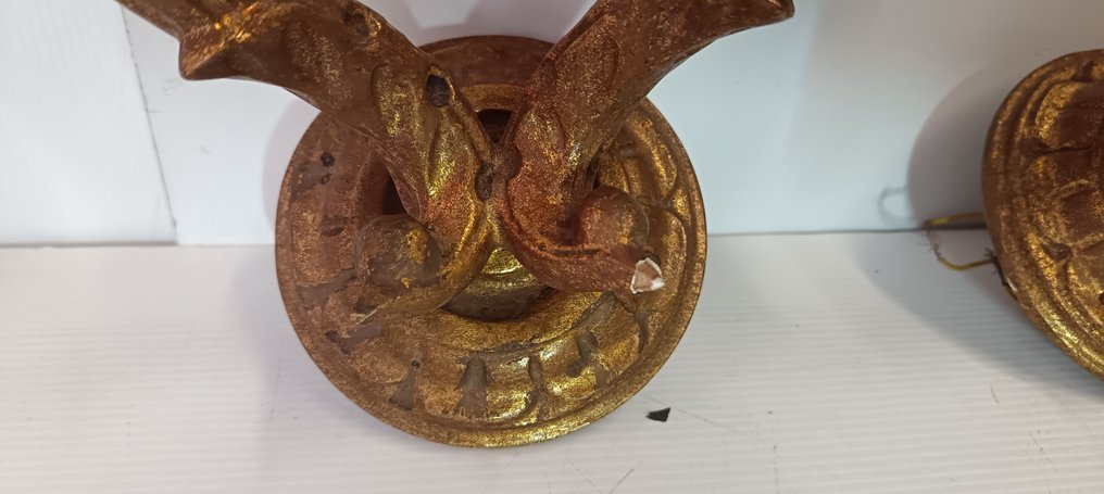 Fali lámpatest (2) - Aranyozott fa #4.3