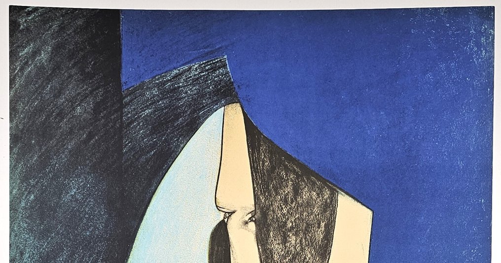 Gianni Dova (1925-1991) - Studio di una testa Romana #3.2