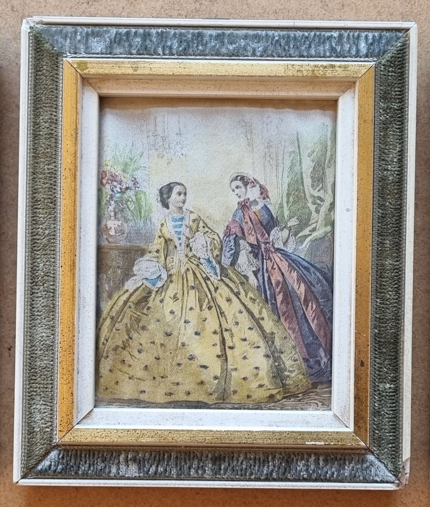 Decoratief ornament - 3 modeprints op zijde - Frankrijk #1.0