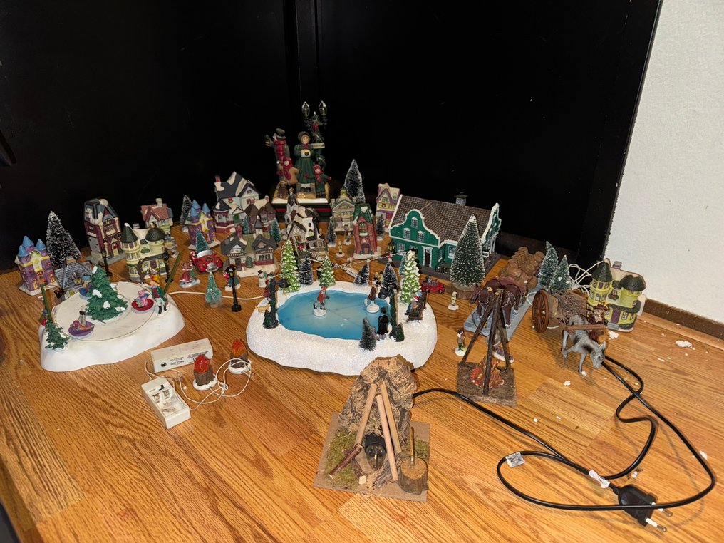 圣诞装饰品 - 石头, 塑料 - 圣诞村圣诞小屋 #1.0