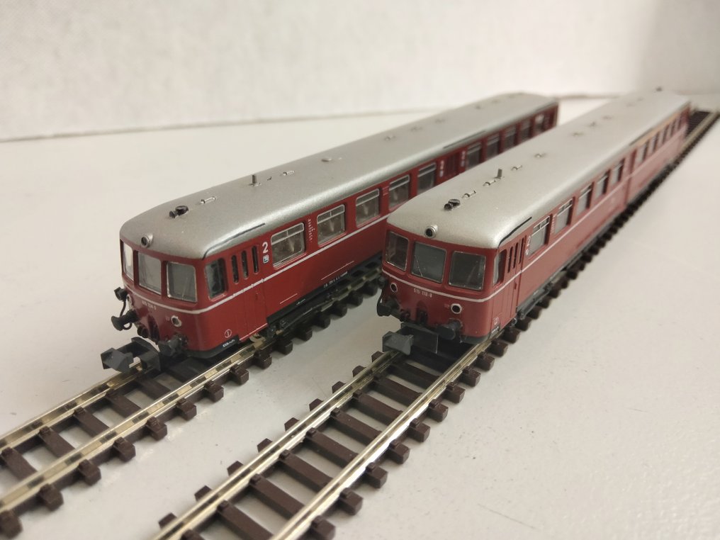 Kato N - Model train railcar (2) - Diesel railcar BR515 118-8 and trailer car BR 815 724-0 - DB #4.3