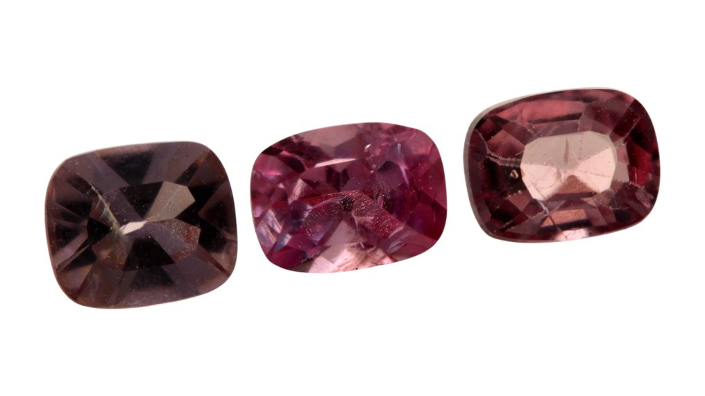 Ingen mindstepris - 3 pcs Violet, Lyserød Spinel - 1.73 ct - Instituto Gemólogico Español (IGE) #3.2