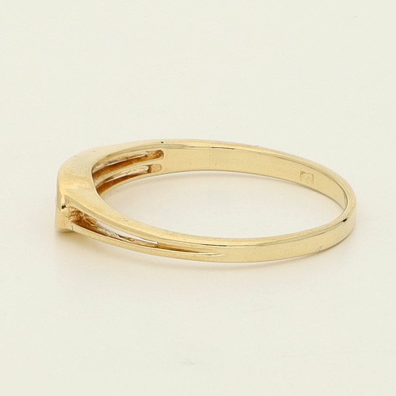 Sans prix de réserve - Bague - 14 carats Or jaune - 0.04ct. tw. Diamant (Naturelle) #2.1