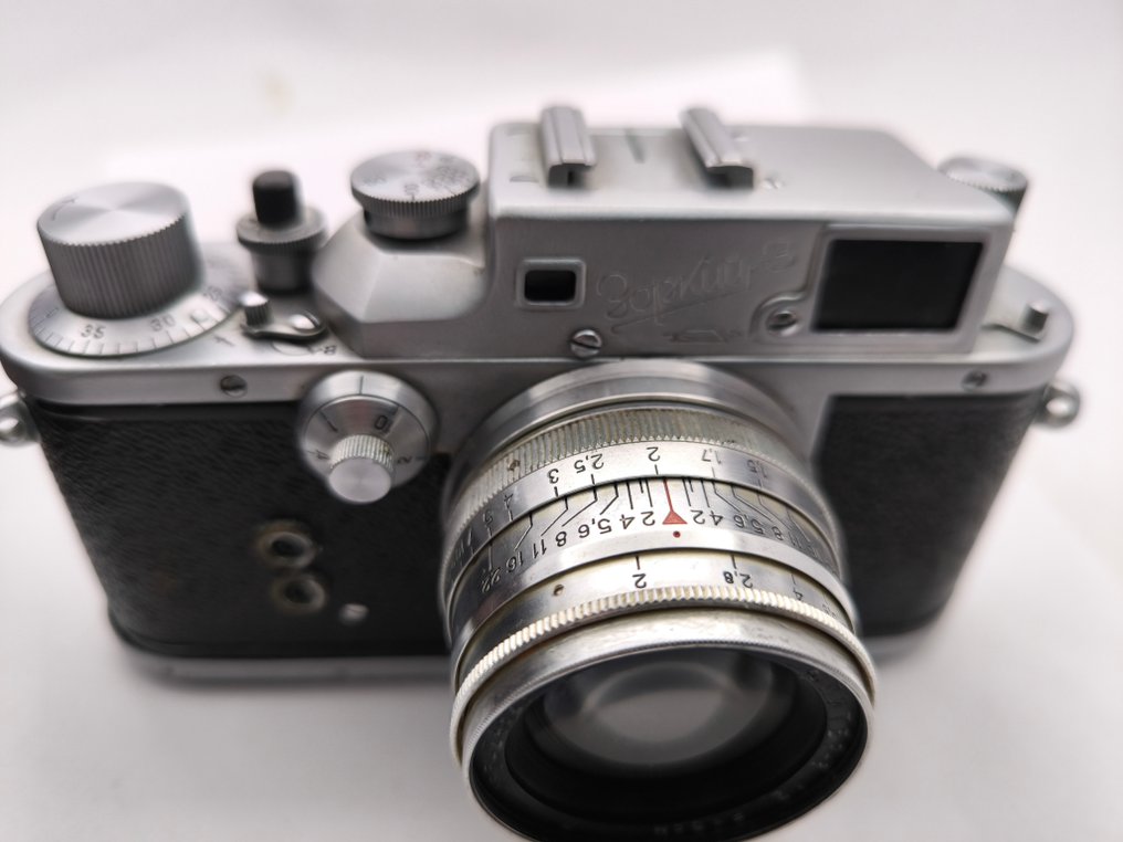 KMZ Krasnogorsk Zorki-3M+  Jupiter-8 2/5cm (red P)  + Ledertasche + Belichtungsmesser | Rangefinder camera #2.1