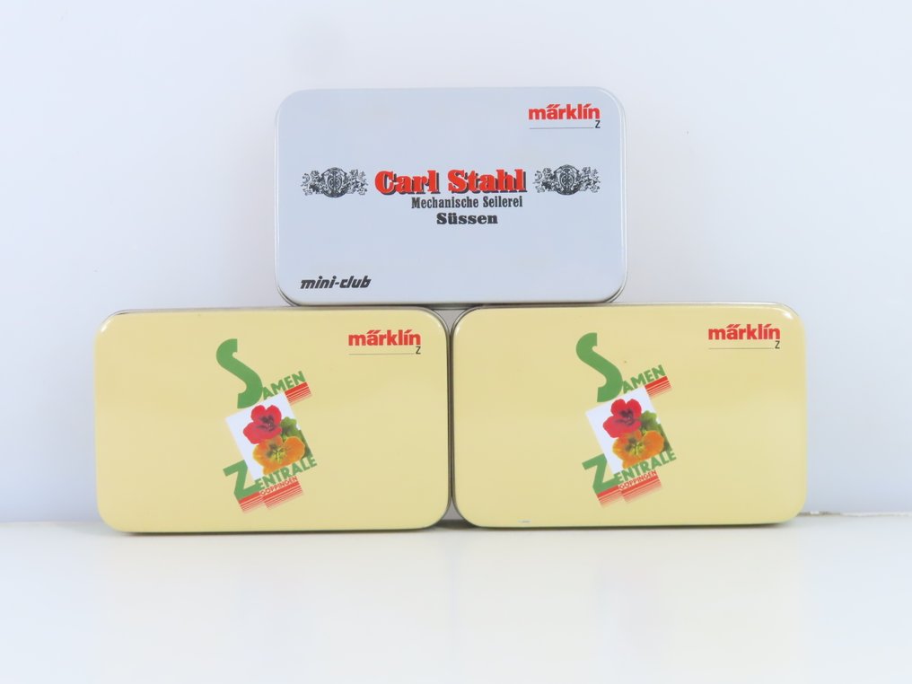 Märklin Z - Museumwagen 2003/Museumwagen 2005 - Wagon de marchandises pour trains miniatures (3) - Ensemble de marchandises composé d'un wagon de marchandises et d'un camion - DB #1.0