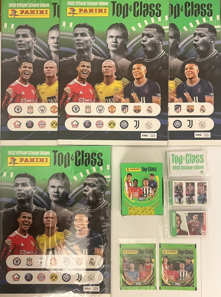 2022 Panini Top Class Erling Haaland, Cristiano Ronaldo Mixed collection - Erinomainen (EX) #1.0