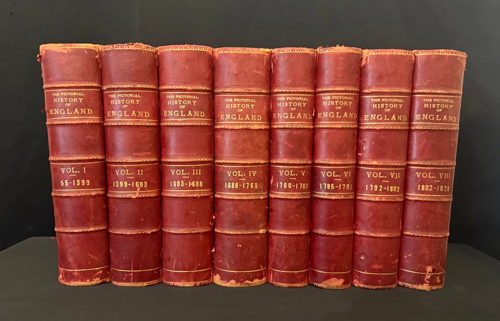 George L. Craik; Charles MacFarlane - The pictorial history of England - 8 volumes – Standard Edition - 1847 #1.0