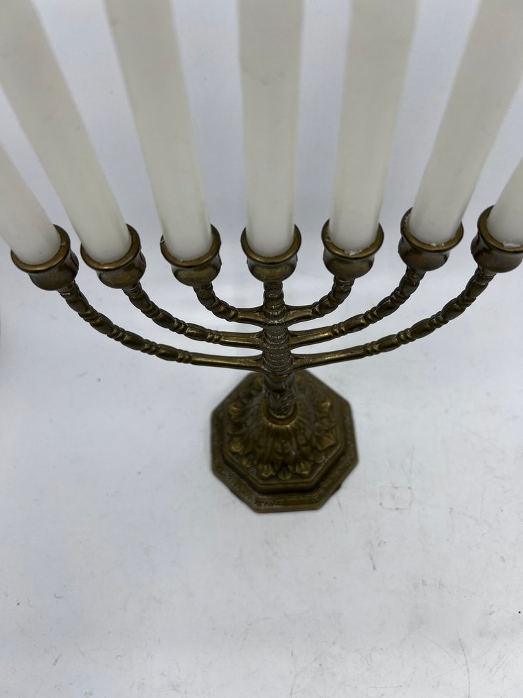 Μενόρα Menora - εβραϊκό κηροπήγιο - Ορείχαλκος - Menora με 7 κέρατα. #4.3