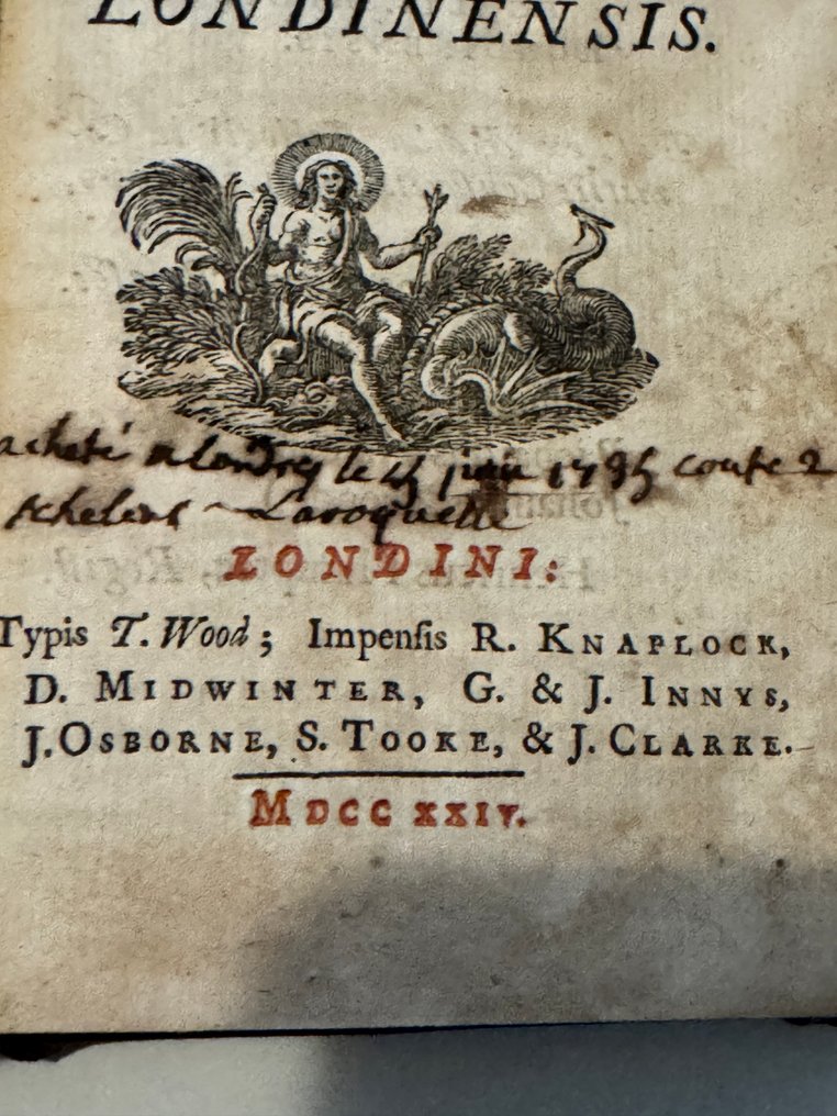 Collectif - Pharmacopoeia Collegii Regalis Medicorum Londinensis. - 1724 #1.0