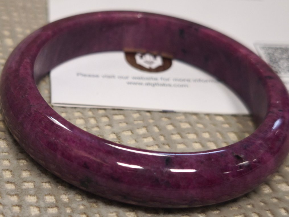 Χωρίς Αποθεματικό - Πιστοποιημένο από ALGT - Αποκλειστικό και Υψηλής Ποιότητας φυσικό βραχιόλι με Επιμελώς κομμένο και στιλβωμένο από έναν μόνο λίθο- 82.26 g #1.0