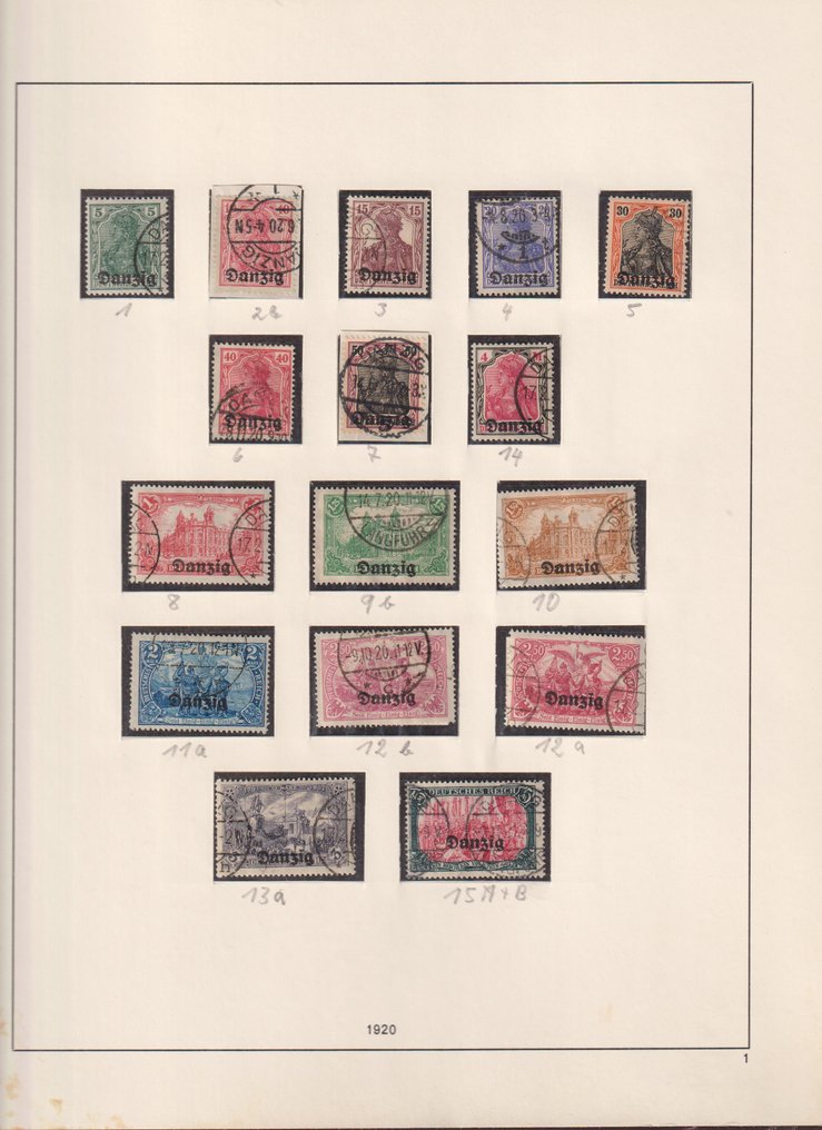 但澤 1920/1939 - 收集安全预印表，包括服务和港口发行。 #1.0