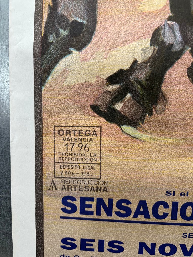 Cros Estrems - Plaza Toros de Valencia, Spain, Jose Tomas, Litho. - 1995 - 1990s #3.2