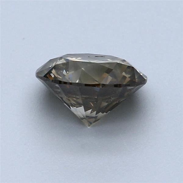 Senza prezzo di riserva - 1 pcs Diamante  (Colorato naturale)  - 1.51 ct - Rotondo - Fancy deep Marrone, Verdastro Giallo - VS2 - International Gemological Institute (IGI) #4.3
