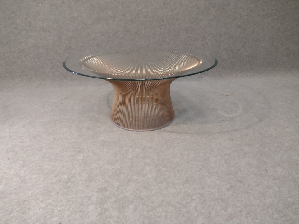 Knoll - Warren Platner - Τραπέζι - Τραπέζι καφέ Platner - Χάλυβας, Γυαλί #2.1