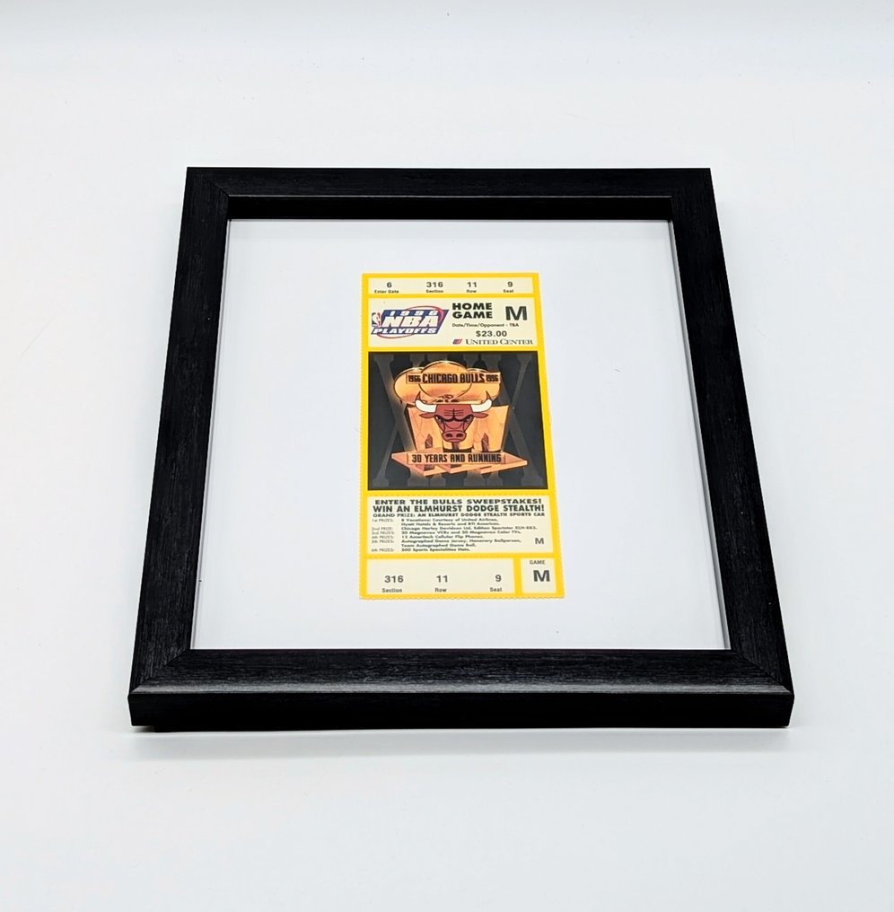 芝加哥公牛队 - NBA - Michael Jordan - 1996 - 门票, 第四届NBA总冠军，季后赛门票  #3.2