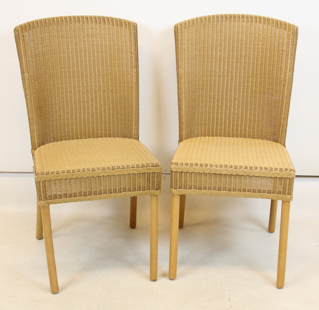 椅子 - 木, Riet - 两把椅子 #1.0