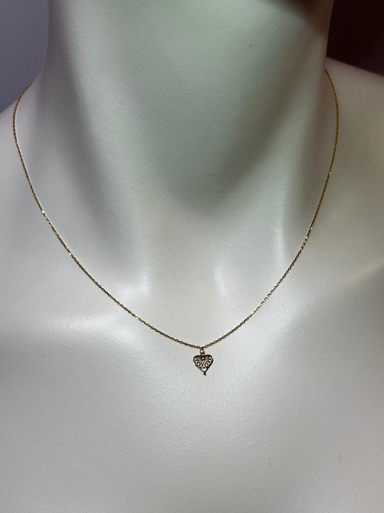 Sans prix de réserve - Collier avec pendentif - 18 carats Or jaune - Collier avec centre en or #1.0