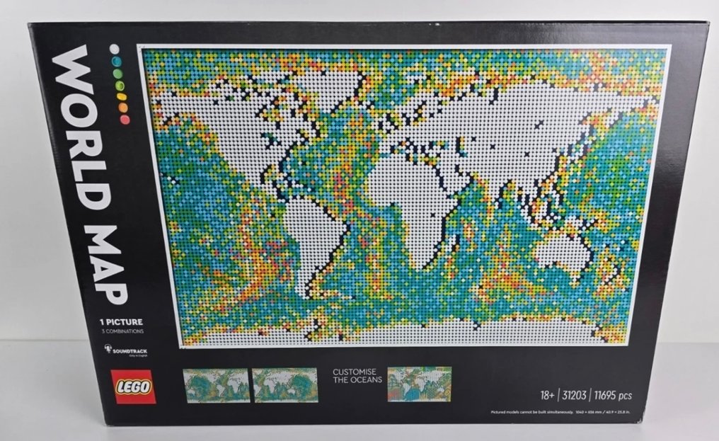 Lego Conjunto - 31203 - Art - WORLD MAP #1.0