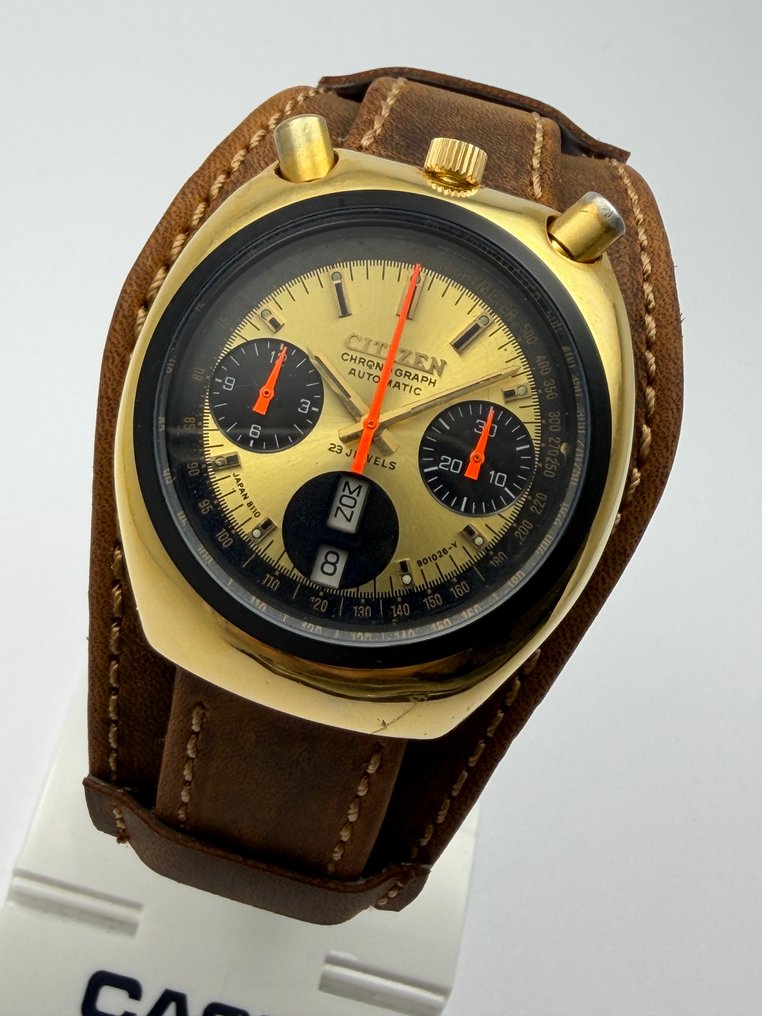 Citizen - Vintage Citizen Chronograph Bullhead 8110A 67- Automatic Serviced Men's Wristwatch - No reserve price - Men - 1970-1979  #1.0