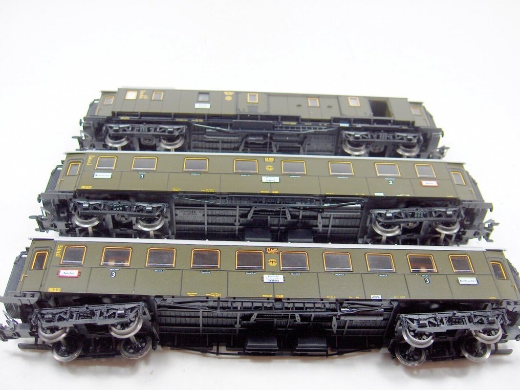 Märklin H0 - 2660 - Ensemble de train (1) - 3 voitures particulières de Württemberg - DRG #4.3