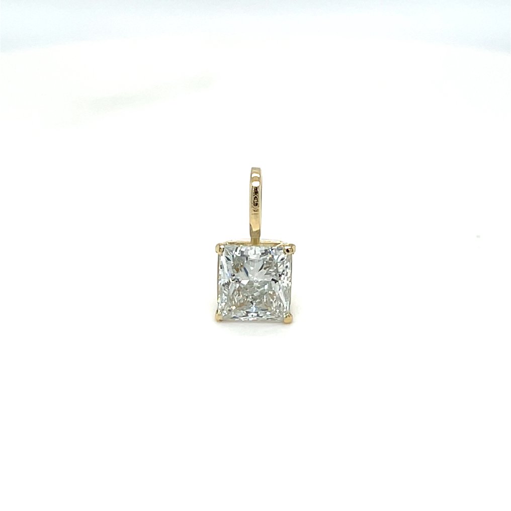 Zonder minimumprijs - Hanger - 14 karaat Geel goud - 1.33ct. tw. Diamant (Lab-grown) #1.0