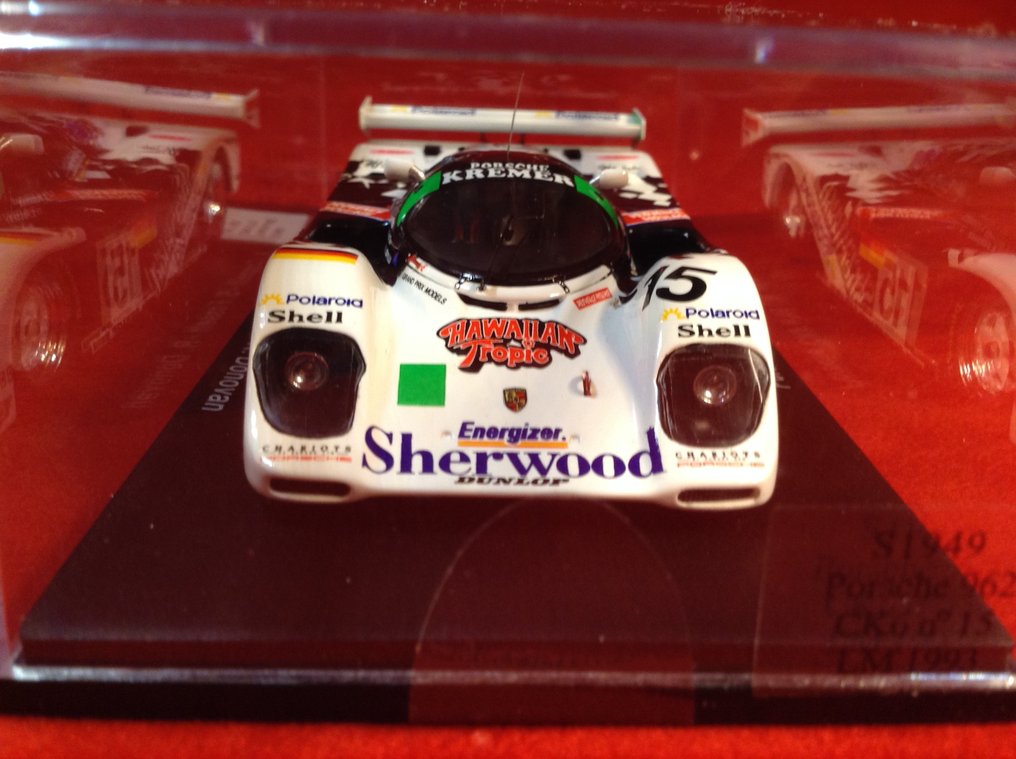 Spark 1:43 - Voiture de course miniature - ref. #S1949 Porsche 9362 CK6 Kremer Racing Le Mans 1993 #15 Coppelli/Fossett/Donovan - Qualité excellente - édition limitée - difficile à trouver aujourd'hui #4.3