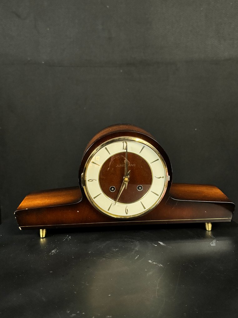 座钟 - JUNGHANS -  包豪斯 木, 黄铜, 玻璃 - 1970-1980 #4.3