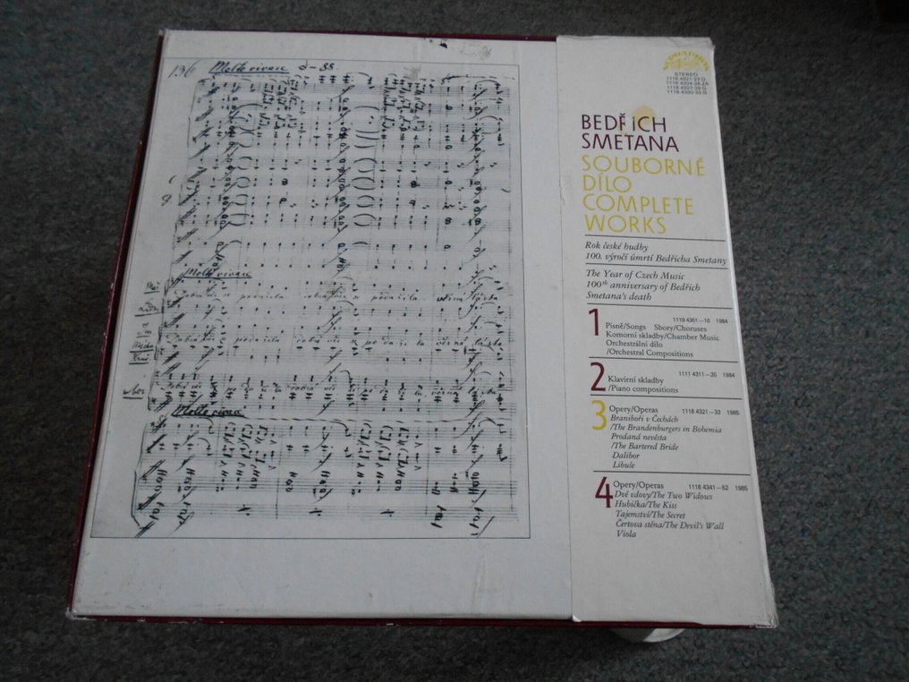 Bedřich Smetana - 2 Boxsets: Smetana: Souborné Dílo Complete Works 3 &4, 25 records - Différents titres - Albums LP (plusieurs articles) - Stéréo - 1985 #2.1