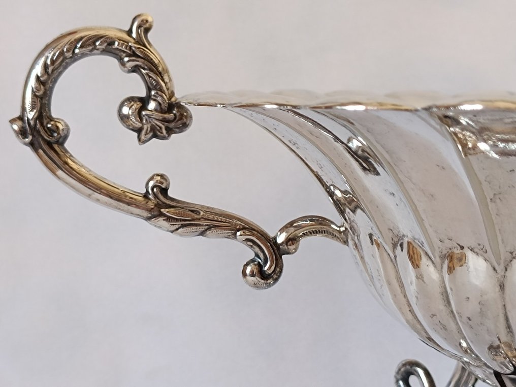 A. Wellner & Söhne - Tafelmiddenstuk - 4 Mythische Zwaan  - Alpaca Silver-geplateerd - Neoclassicistisch Duits Luxe #2.1