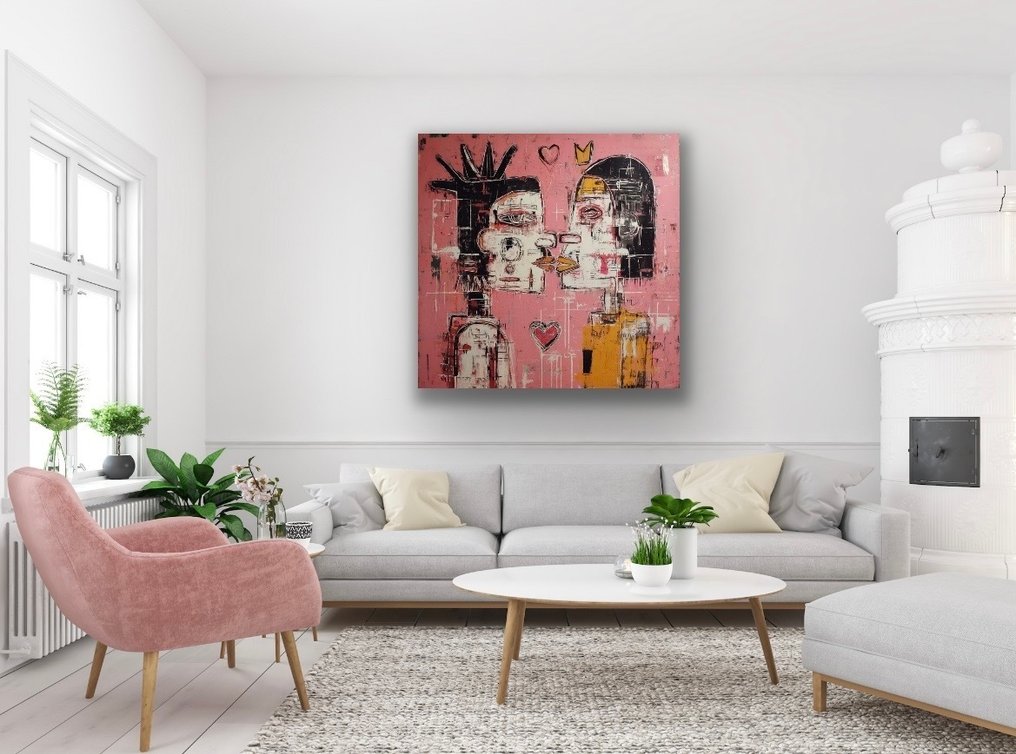 Eric Brumette - KISS ME LIKE BASQUIAT 3 - Toile L #4.3