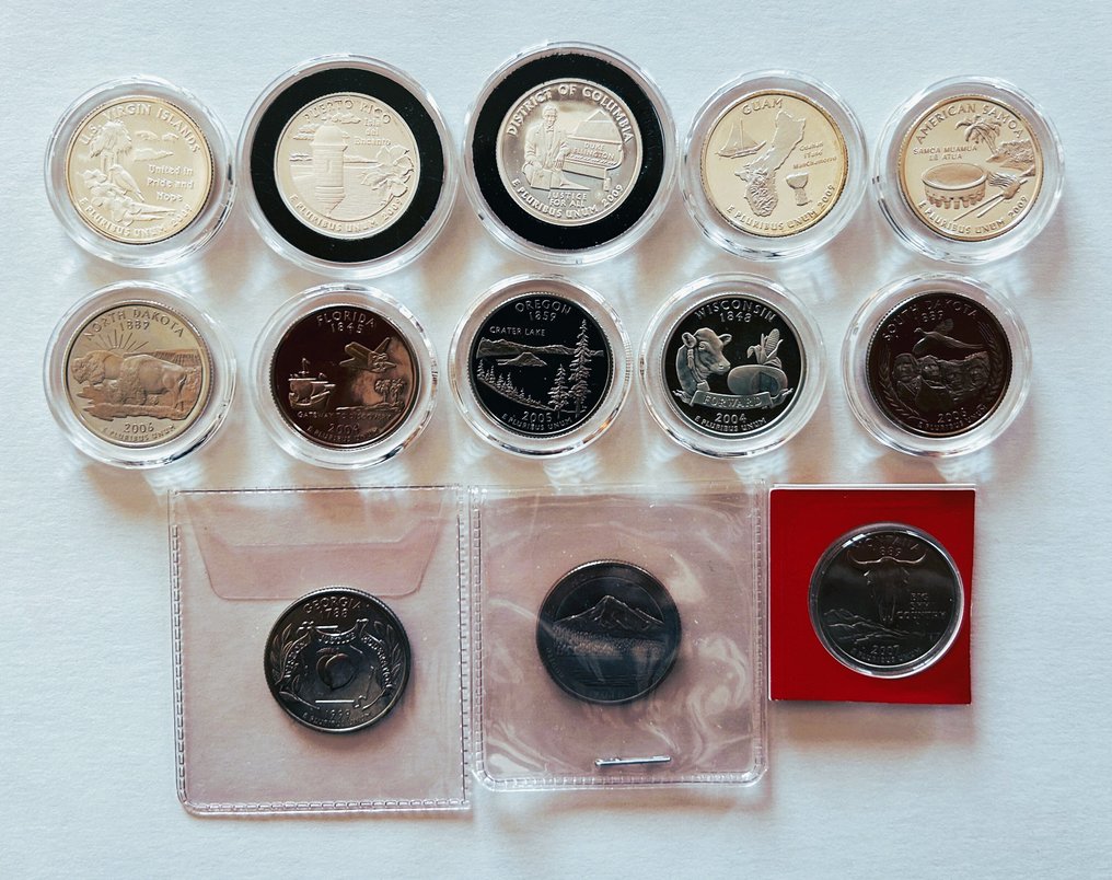 Ηνωμένες Πολιτείες. Lot of 28  coins  (χωρίς τιμή ασφαλείας) #4.3