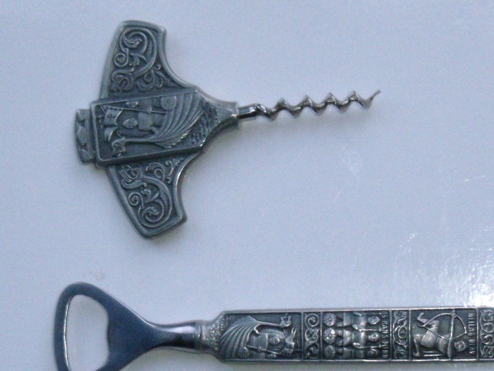 Konge Olav Tinn - Kongetinn - Cavatappi (2) -  apribottiglie e apribottiglie - Stagno - apribottiglie apribottiglie #3.2