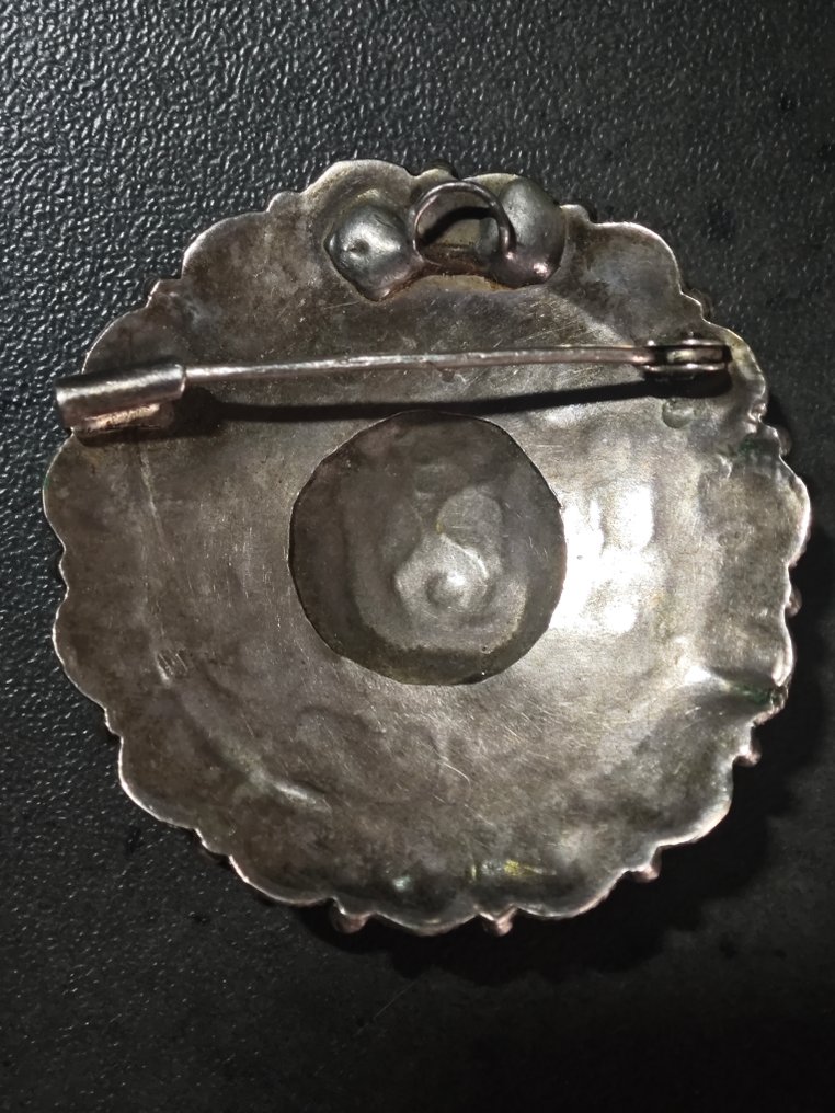 Argento - Spilletta di gioielli - Spilla Ag/Africa del Nord #4.3