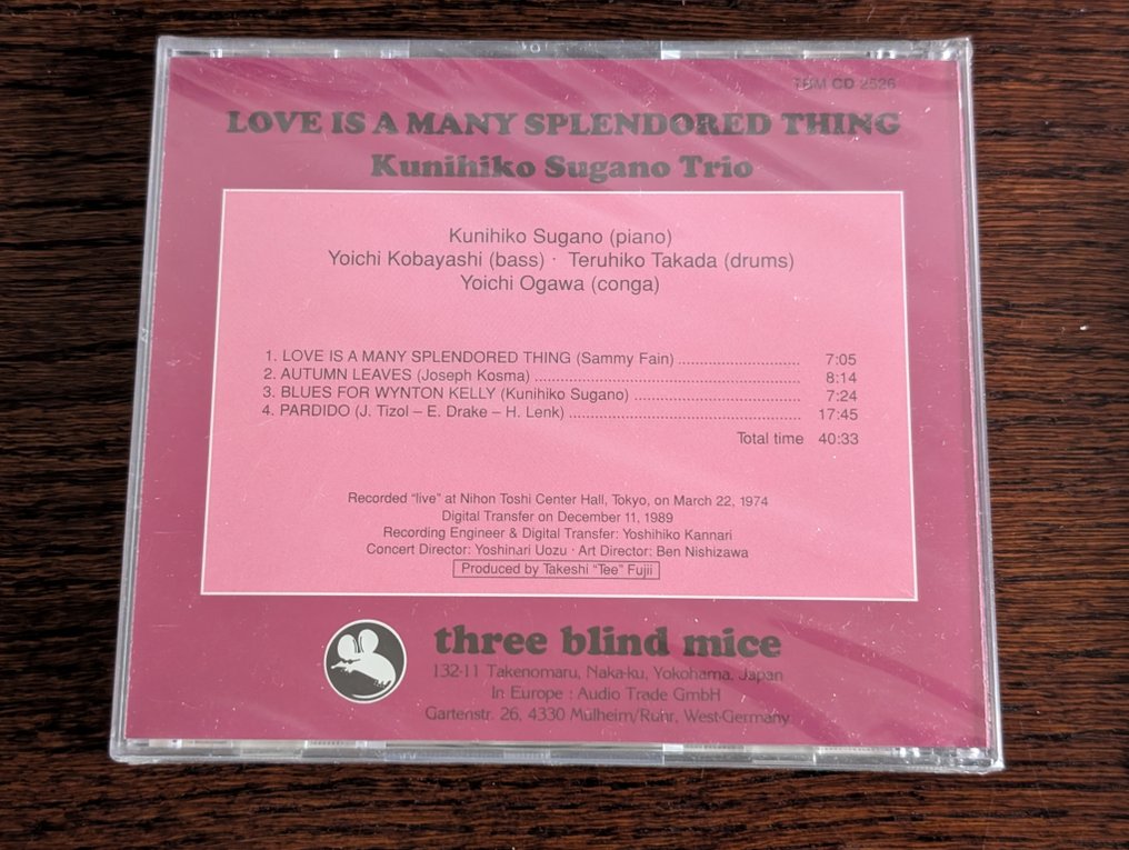 T. Takahashi & The Tokyo Union, Various Artists/Bands in Jazz - Three Blind Mice CD Collection 1980-90 Japan/ West-Germany Edition (Amazing Collection) - 多个标题 - 音频光盘 - 1977 #4.3