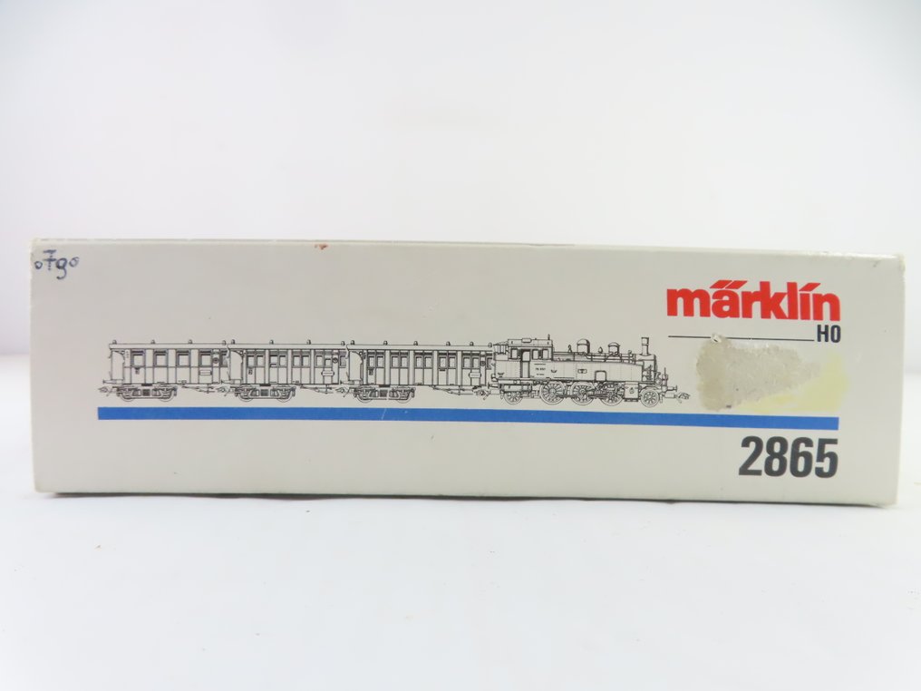 Märklin H0 - 2865 - Modelleisenbahn (1) - 4-teiliges Set mit BR 75 und 3 Wagen der 2. / 3. Klasse, 3. Klasse. - DRG #3.2