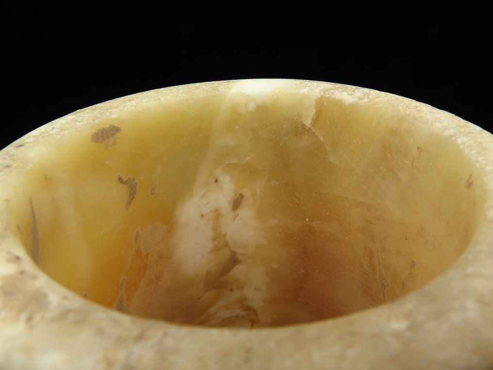 Bactriano Alabastro Embarcação - 12 cm  (Sem preço de reserva) #4.3