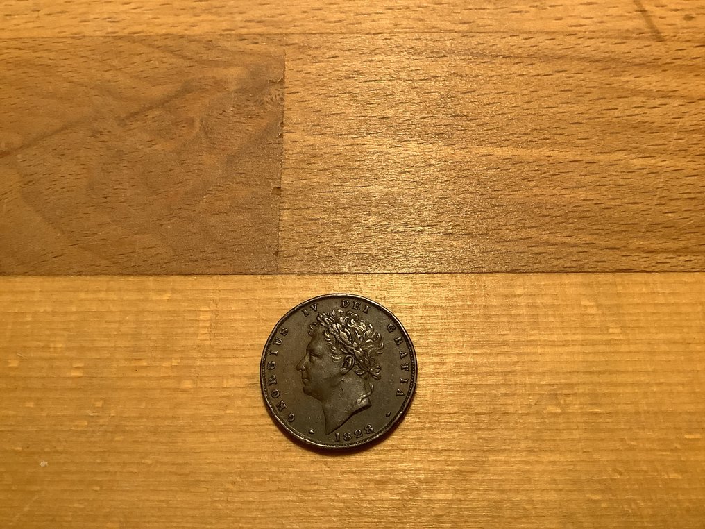 United Kingdom. George IV. 1 Farthing 1828  (No reserve price) #2.1