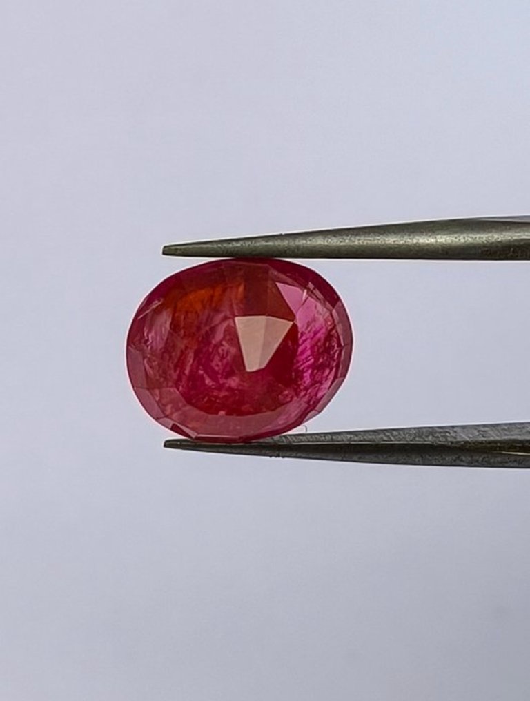 1 pcs  Rubí  - 2.90 ct - Deutsche Stiftung Edelsteinforschung (DSEF) - Rosso #1.0