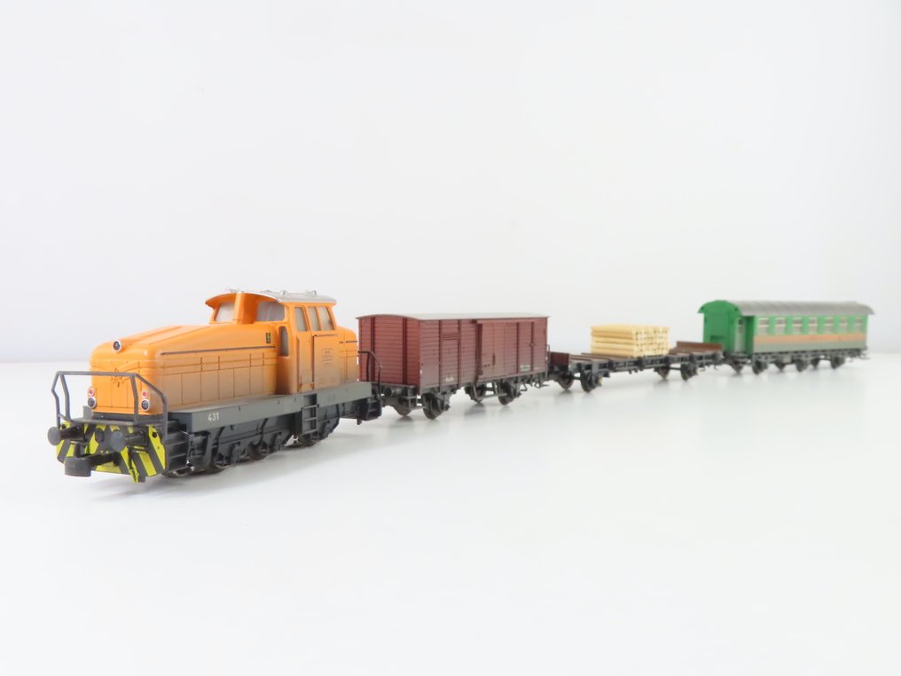 Märklin H0 - 28501 - Σετ τρένων (1) - Τριών τεμαχίων σετ με ατμομηχανή Henschel DHG 500 και 2 βαγόνια. - RAG, Ruhrkohle AG #1.0