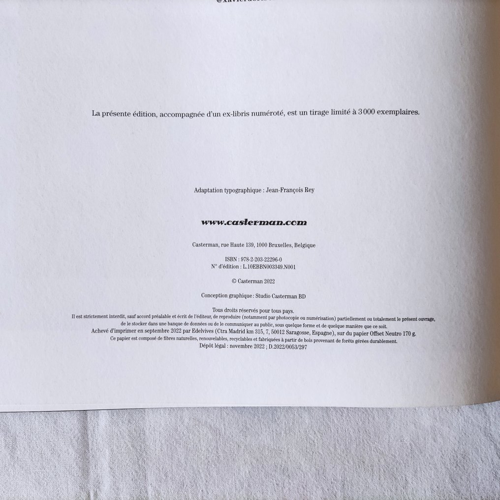 Le Château des animaux T3 + tiré à part - C - 1 Album - Begrænset udgave - 2022 #3.2