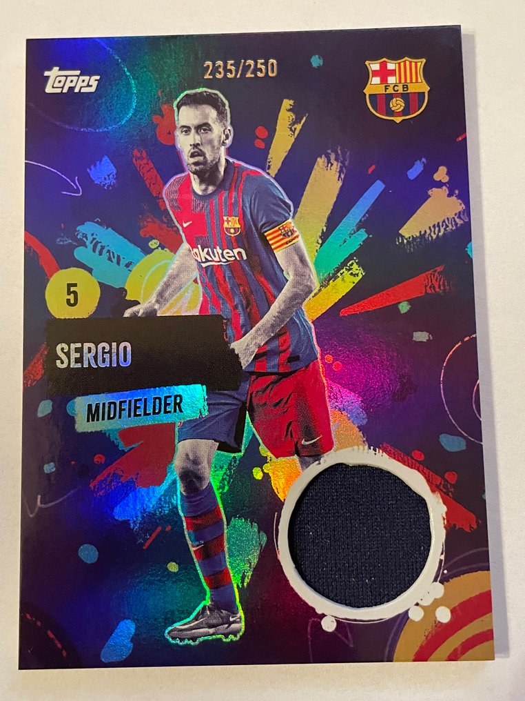 2024/25 Topps Team Set FC Barcelona 2024/25 Pedri, Lewandowski, Xavi, Busquets, Balde, Darvich Muistoesinekortti, Signeerattu kortti, Sarjoitettu kortti, Rookie-kortti, Patch-kortti - 6 Card - Lähes täydellinen (NM) #4.3
