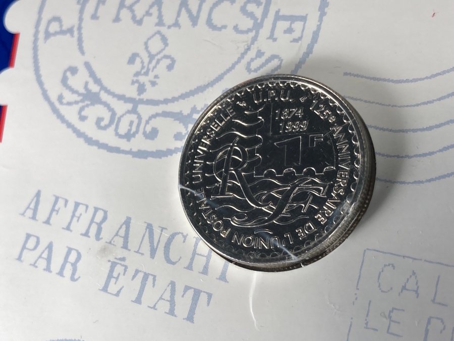 France. 1 Franc 1999 Cérès. BU in silver  (No reserve price) #1.0