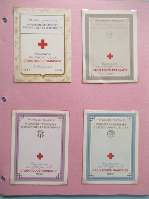 法国  - 精彩的红十字笔记本收藏 #1.0