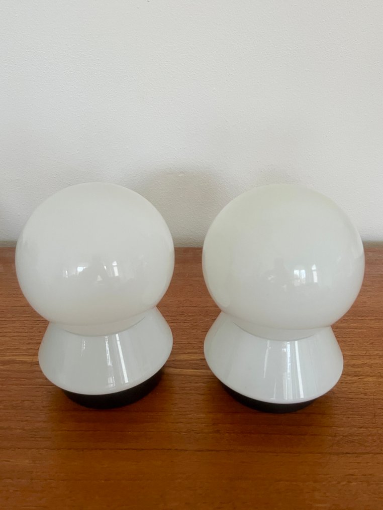 Lampe de table (2) - Verre, Plastique #4.3