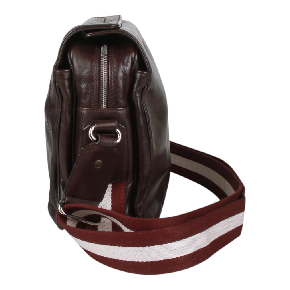 Bally - Trainspotting Chocolate Brown Leather - Olkahihnallinen laukku #4.3