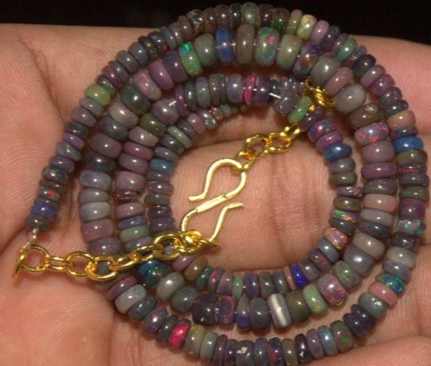 Opala Colar AAA+ Black Fire- 10 g - (1) #1.0