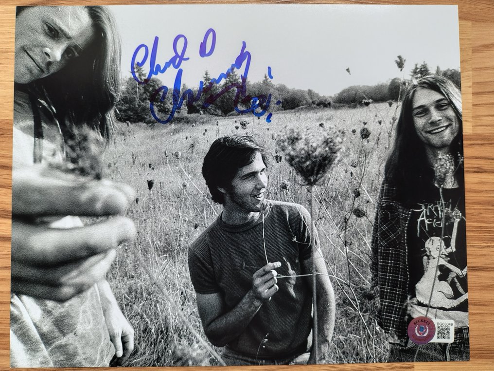 Nirvana - Chad Channing - Signed in person w/ Beckett Holo COA #1.0