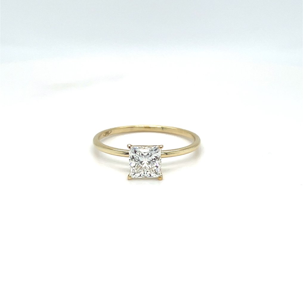 Ingen mindstepris - Ring - 14 karat Gulguld - 1.01ct. tw. Diamant (Laboratoriedyrket) #1.0
